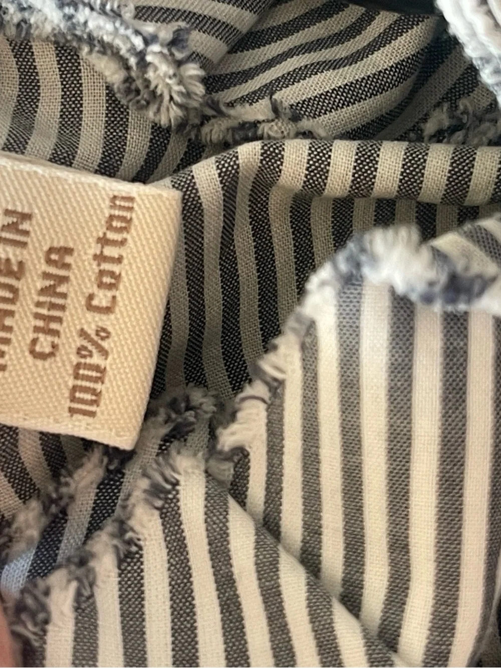 J. Crew Green and White Striped Ruffle Button-Down Blouse
